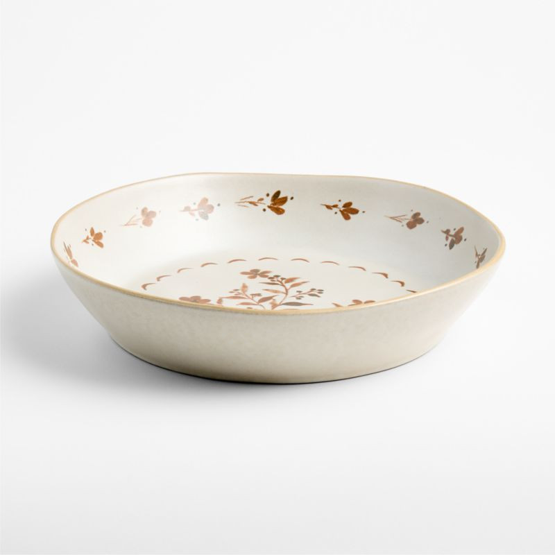 Marin Natural Botanical Large Serve Bowl | Crate & Barrel