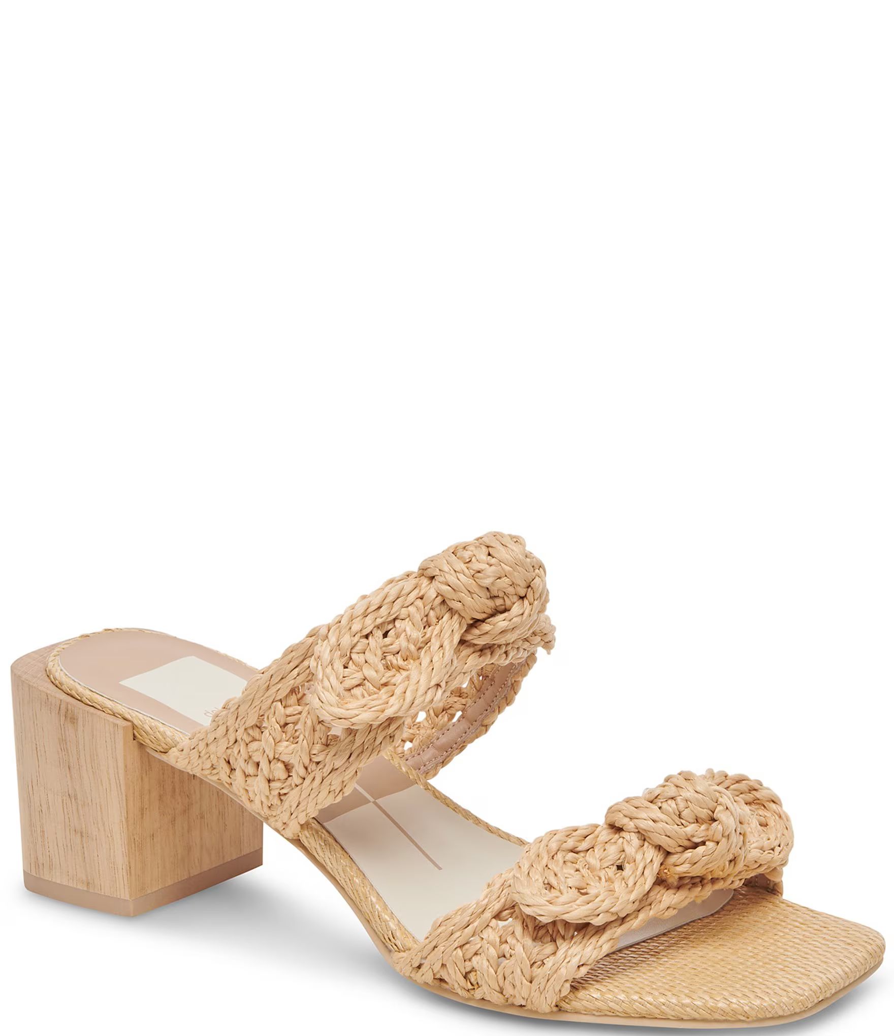 Zemmie Raffia Dress Sandals | Dillard's