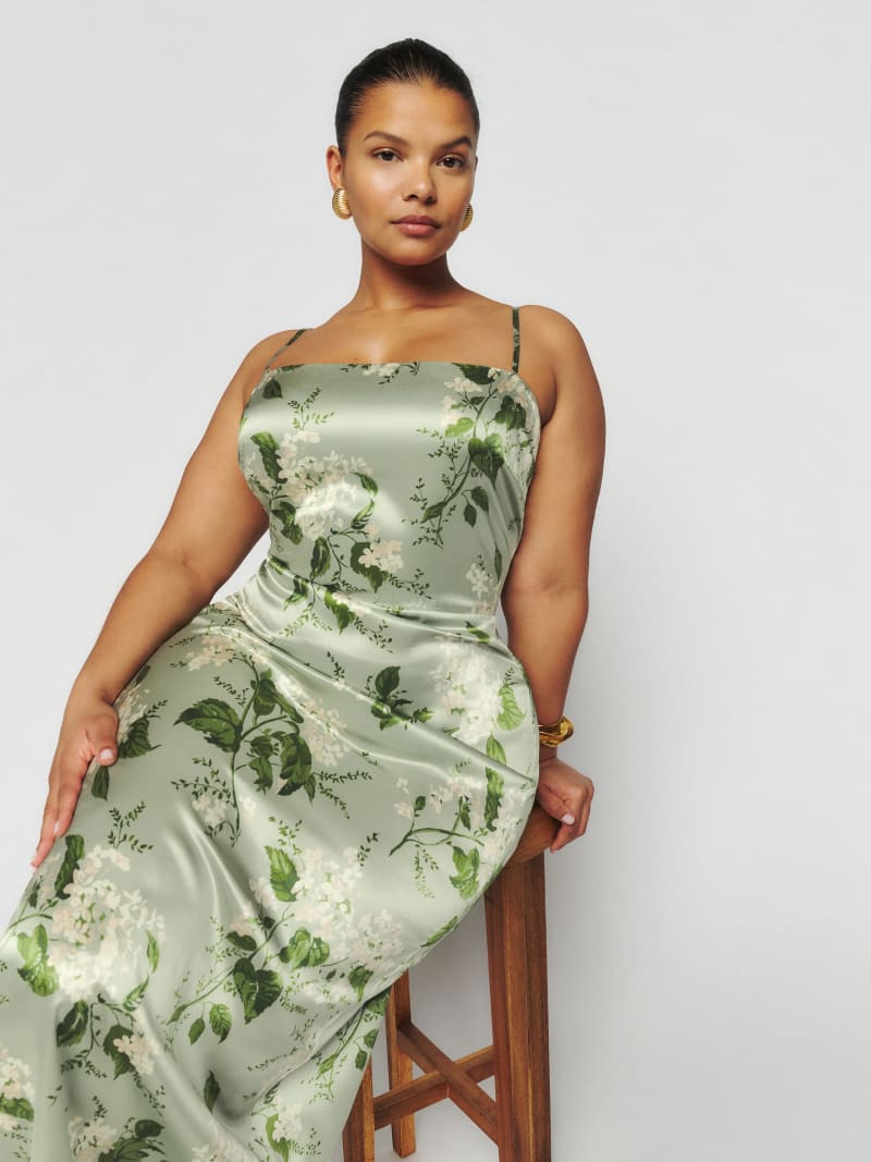 Frankie Silk Dress Es | Reformation (Global)