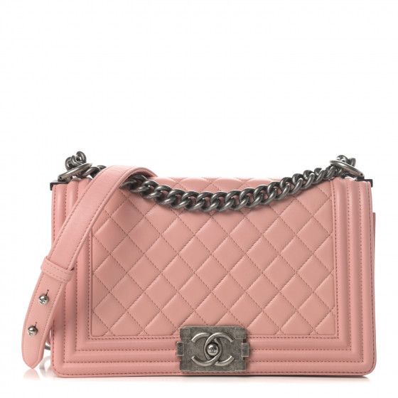 CHANEL

Lambskin Quilted Medium Boy Flap Light Pink | Fashionphile