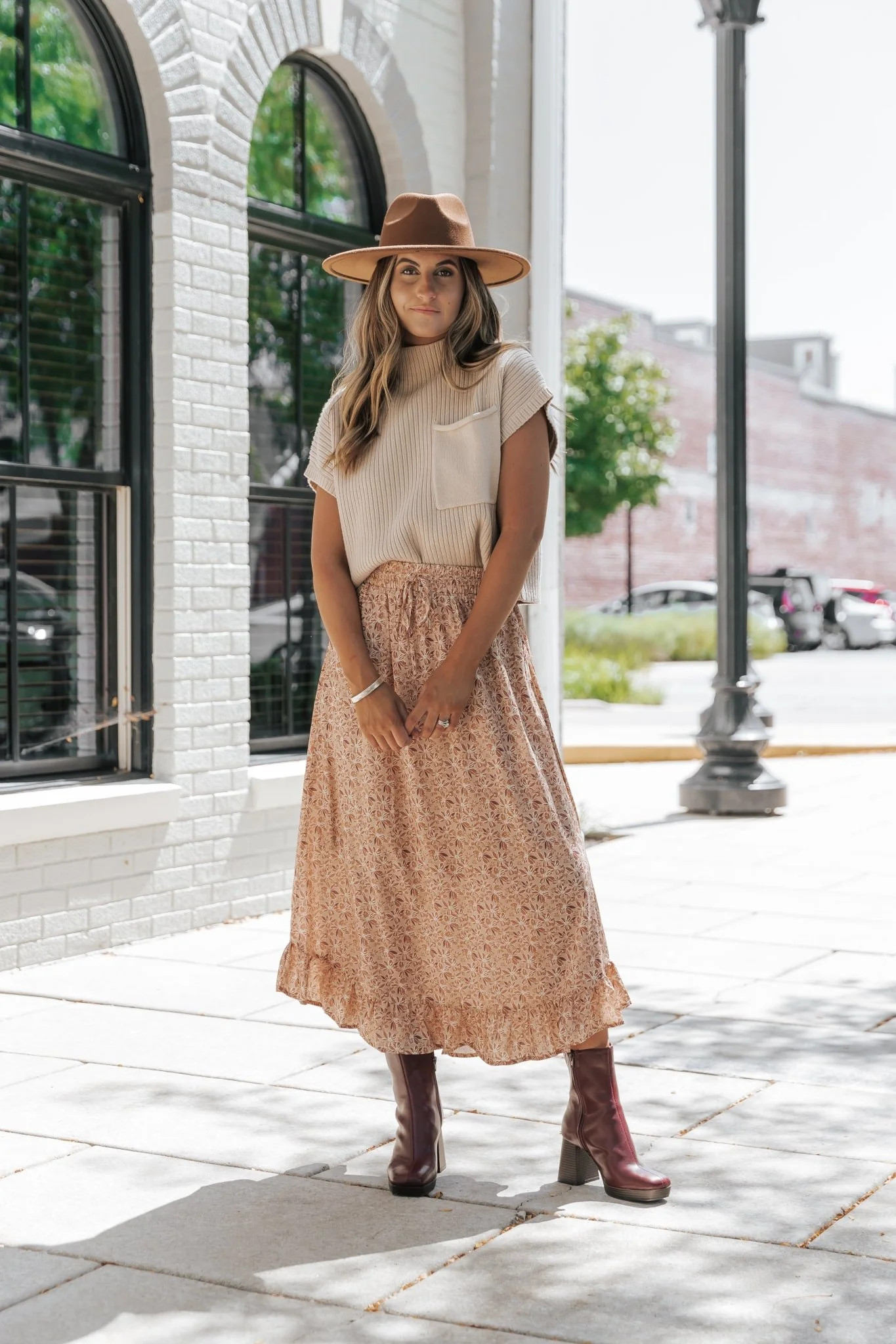 Amber Floral Print Midi Skirt | Magnolia Boutique | Magnolia Boutique