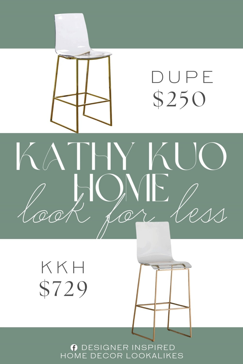 Inspired by Kathy Kuo Home Acrylic Bar Stool. Modern Acrylic Bar Stool. Contemporary Counter Stool. Elegant Acrylic Seating. Modern Chic Counter Stool. Clear Acrylic Seat Stool. Metal Frame Counter Stool. Acrylic Kitchen Counter Stool. Stylish Kitchen Island Seating. 

Home more affordable option find copy cat similar look for less budget friendly affordable cheap cheaper beautiful pretty. Clearance sale coupon code discount code promo code luxury lookalike look a like Inspo inspiration inspired by idea ideas Love like these? I share multiple every day in my FB group.
#kathykuohomeinspired #barstool #counterstool #kitchenisland #modernkitchen #kitcheninspo #furniturefinds #acrylicfurniture 

 #LTKHome