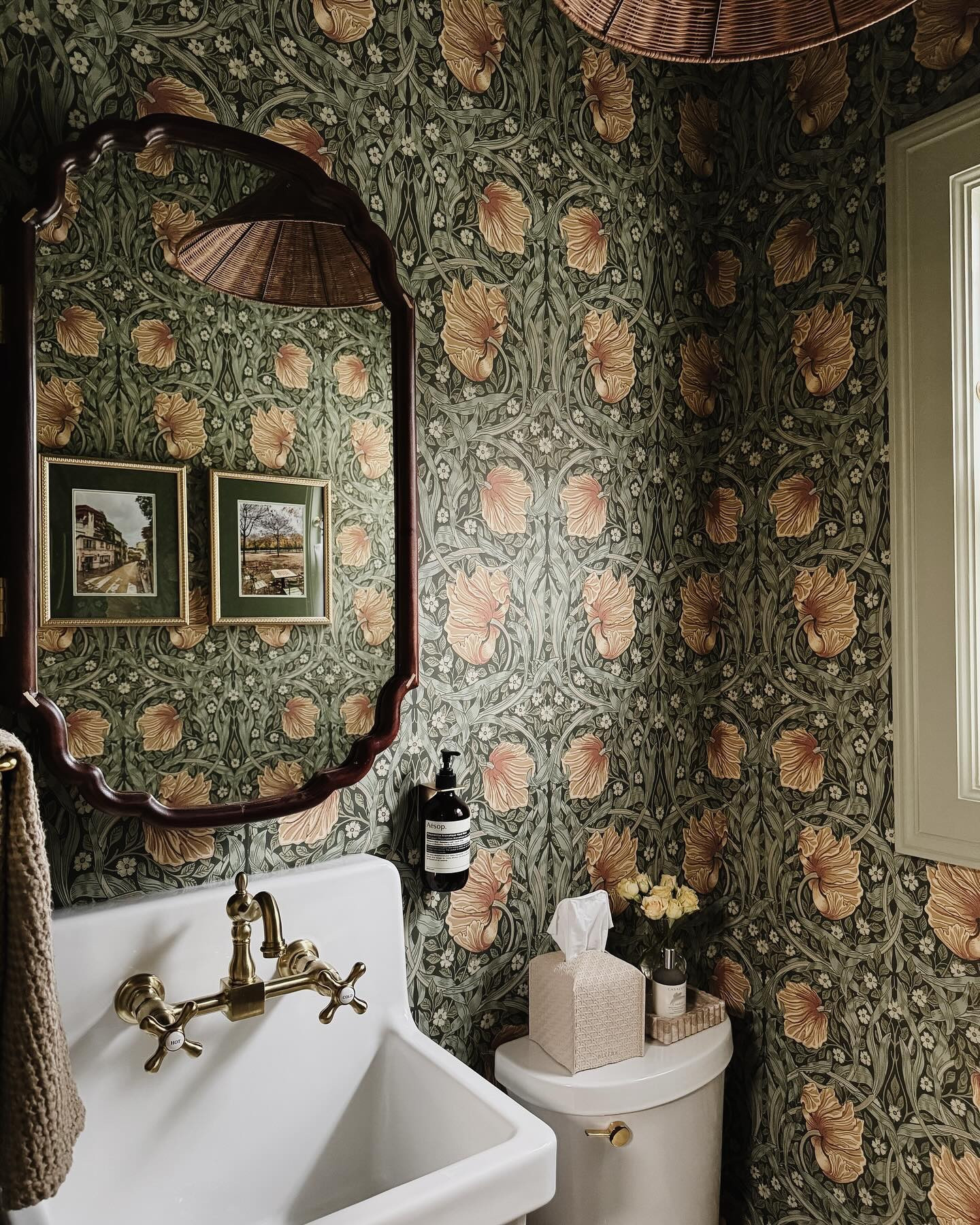 charming, timeless, and oh so functional. the powder room is done and open for service!