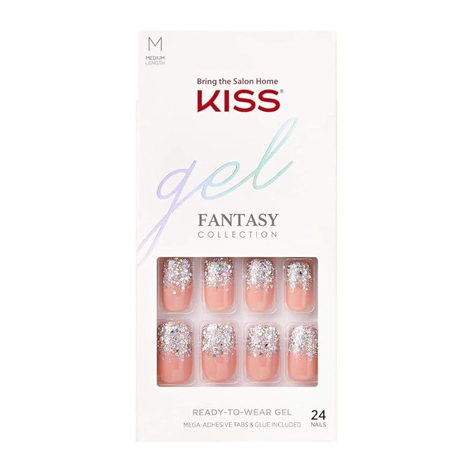 KISS Gel Fantasy Ready to Wear Gel Nails- Warning Sign | Amazon (US)