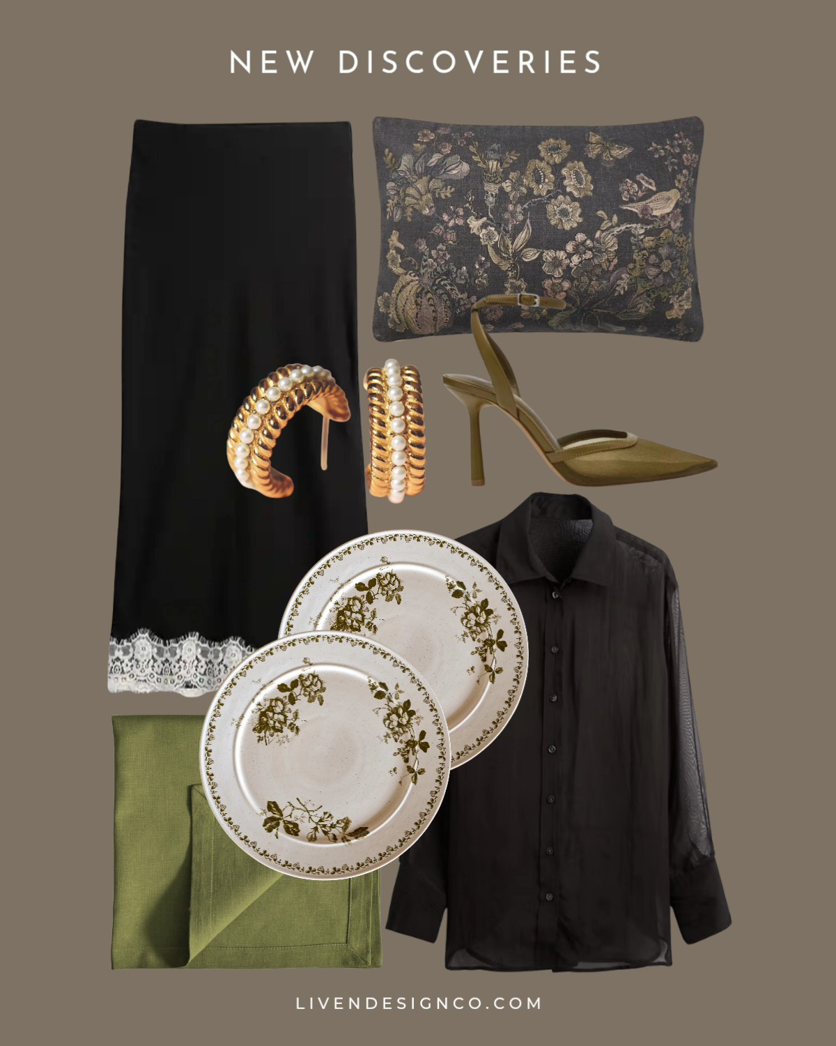 New discoveries. Throw pillows. Dinnerware. Lace skirt. Earrings. Heels. Black Friday sale 

#LTKCyberWeek #LTKSaleAlert #LTKFindsUnder100