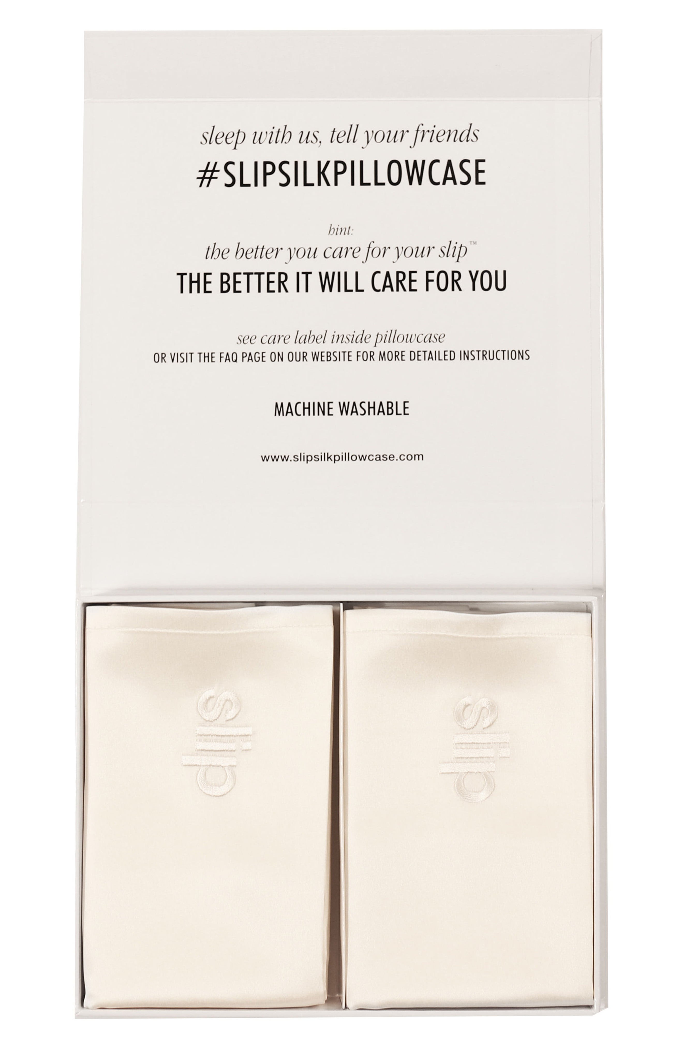 slip<sup>™</sup> for beauty sleep Slipsilk<sup>™</sup> Pure Silk Queen Pillowcase Duo | Nordstrom