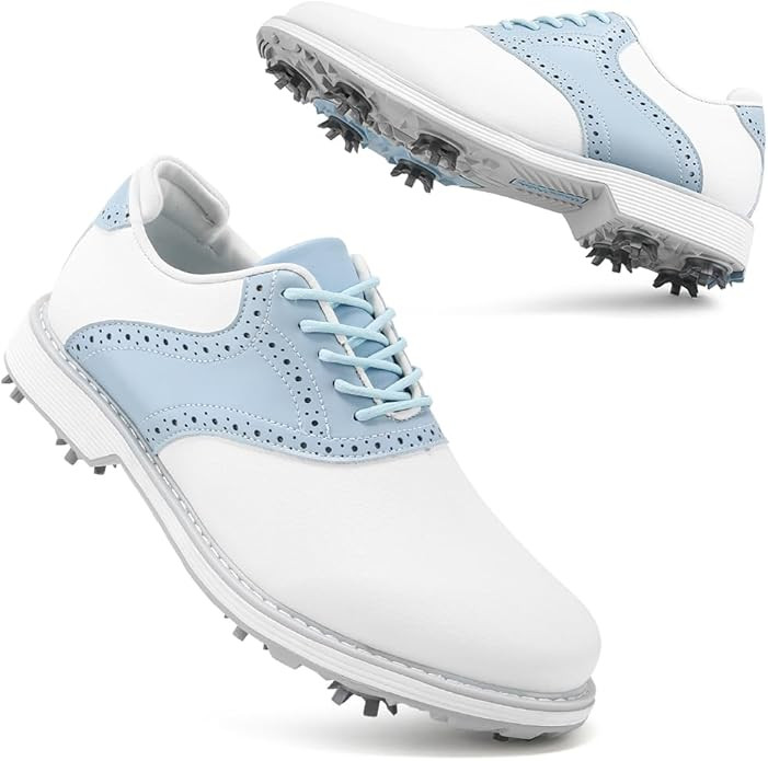Women Professional Golf Sneakers Spikes Waterproof Golf Sports Shoes Ladies Golf Training Sneaker... | Amazon (US)