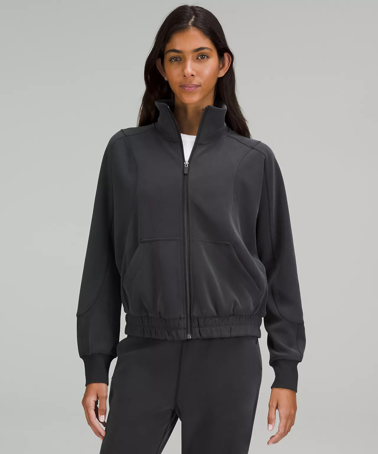 Brushed Softstreme Funnel-Neck Zip Up | Lululemon (US)