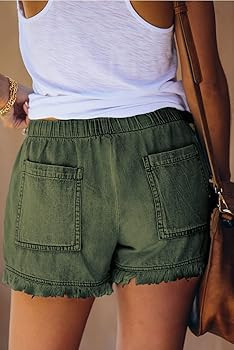 YOCUR Womens Lightweight Shorts Casual Baggy Trendy Short Pants Elastic Waist Drawstring Comfy Sh... | Amazon (US)