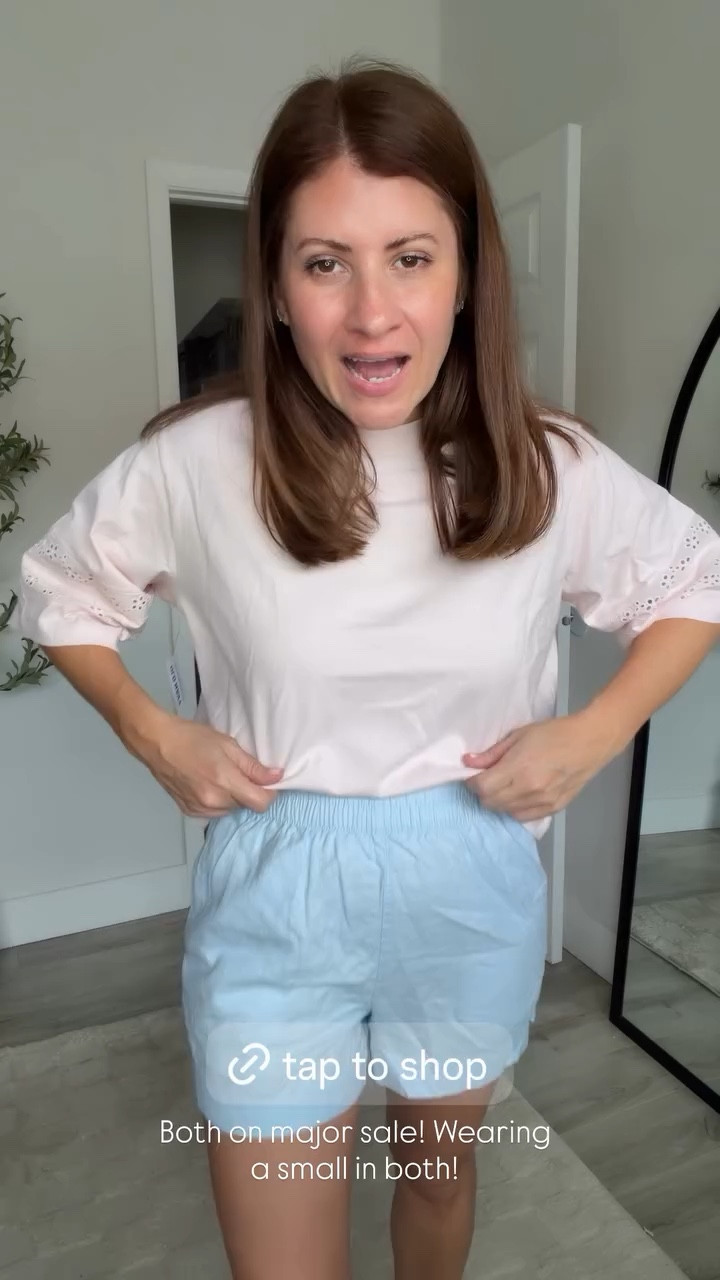 Both on major sale! Wearing a small in both!