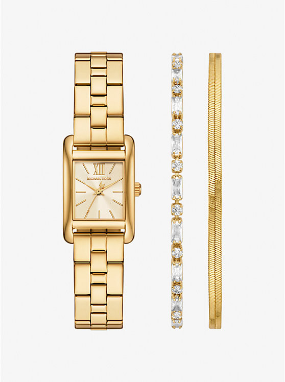 Mini Monroe Gold-Tone Watch and Jewelry Gift Set | Michael Kors US