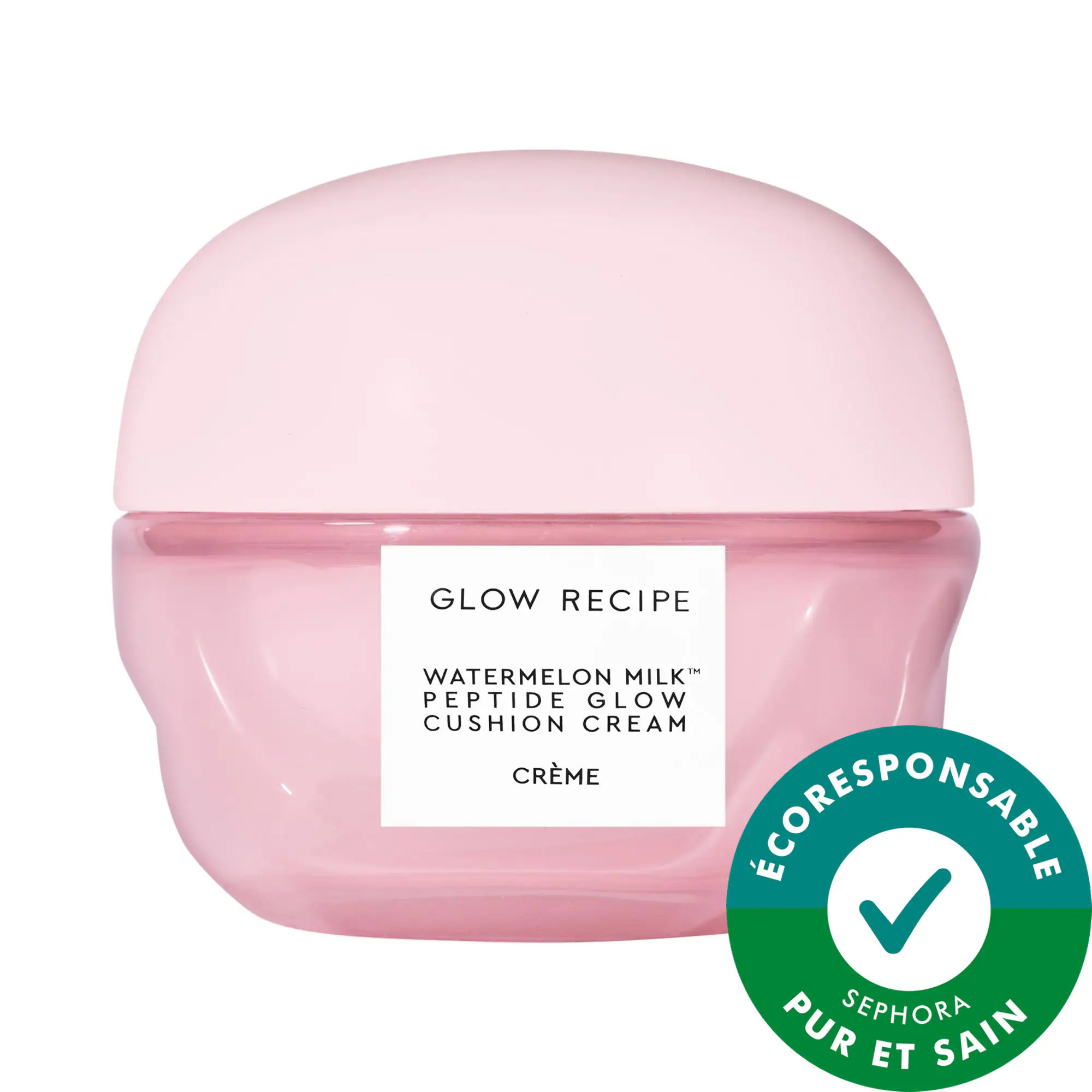 Glow Recipe Crème coussinée aux peptides Watermelon Milk rechargeable pour la peau'sèche et le soutien de la barrière cutanée 1.7 oz/50 ml | Sephora (US)