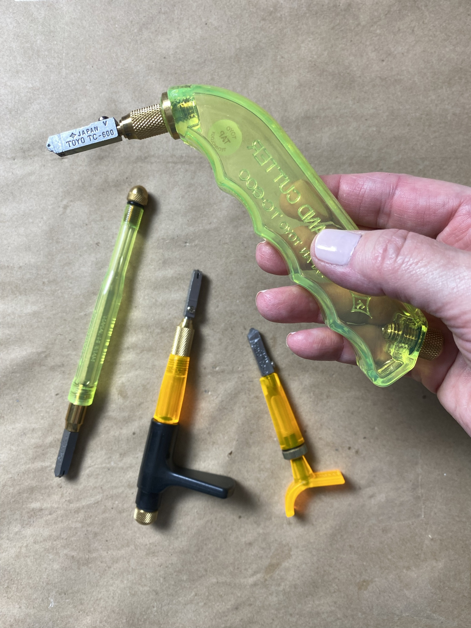 A glass cutter is a must-have if you want to work with stained glass. There are different models and styles. If you’re just started out I would go with the pistol grip. It’s comfortable and smooth. And don’t forget the cutter oil! ⭐️ For mosaic tips, tutorials, inspiration, and so much more please visit my YouTube channel: YouTube.com/julieweilbacher. ⭐️ Follow @julieweilbacher on Instagram for all things mosaic art. glass cutter - stained glass - mosaics - glass crafts - crafts night in - mosaic art

#LTKhome #LTKfindsunder50