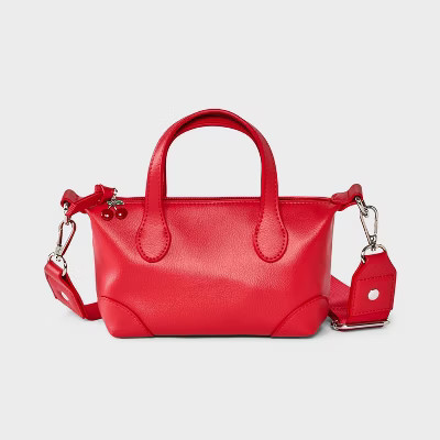 Girls' Mini Satchel Crossbody Bag - art class™ Red | Target