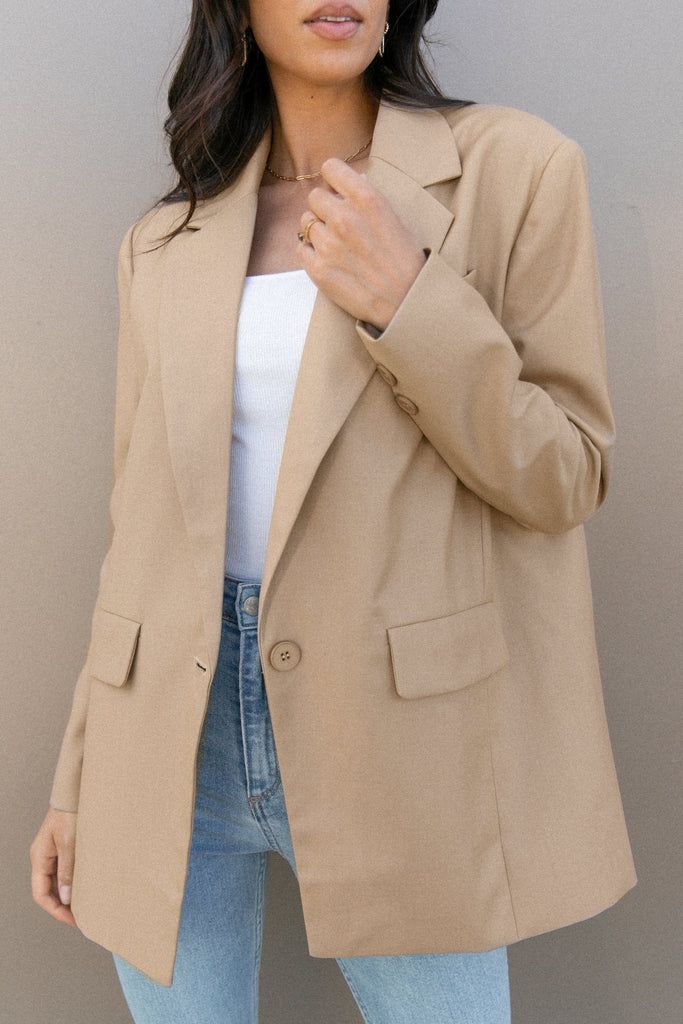 Welcome To The Jungle Blazer - Beige | Petal & Pup (US)