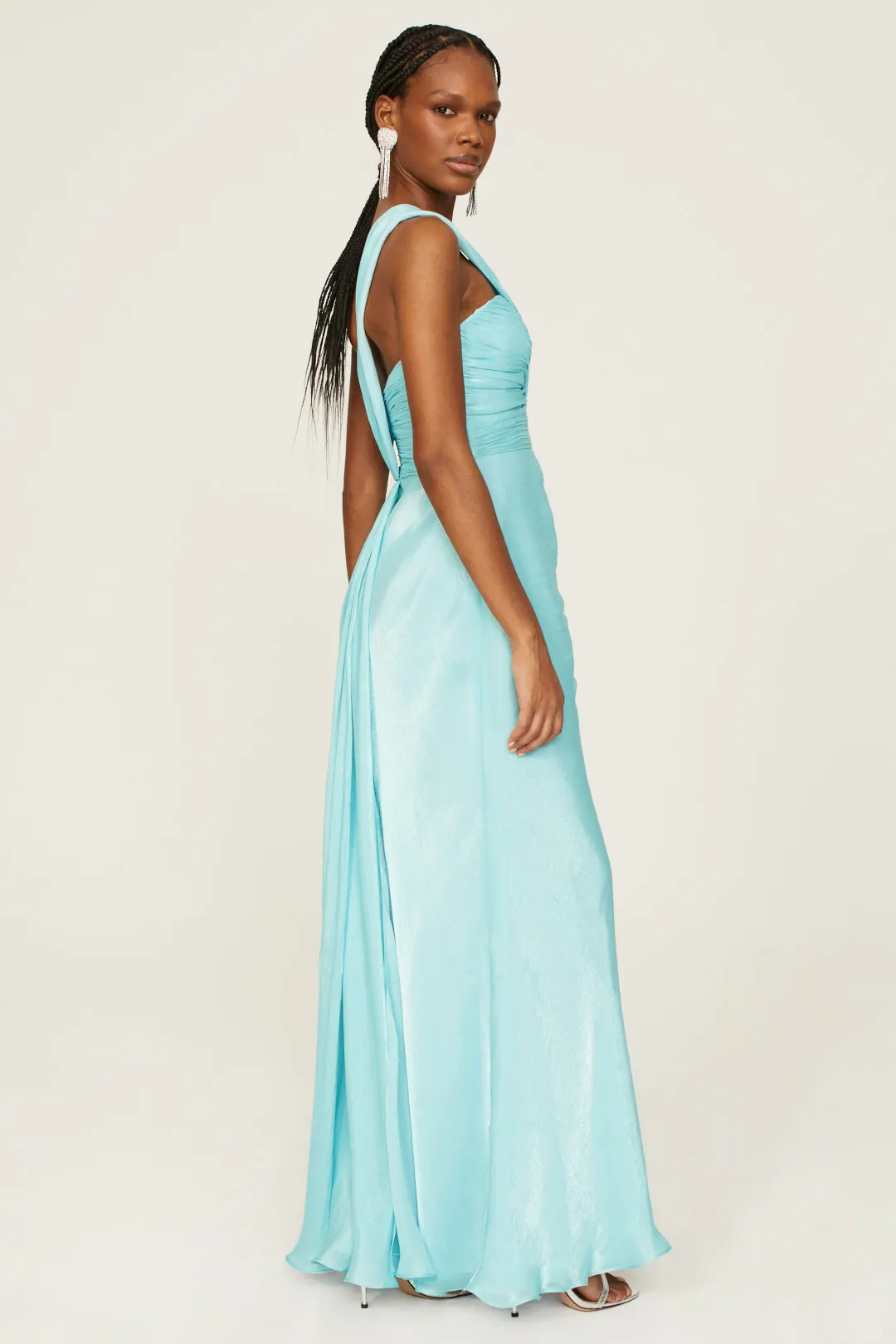 Draped One Shoulder Gown | Rent the Runway