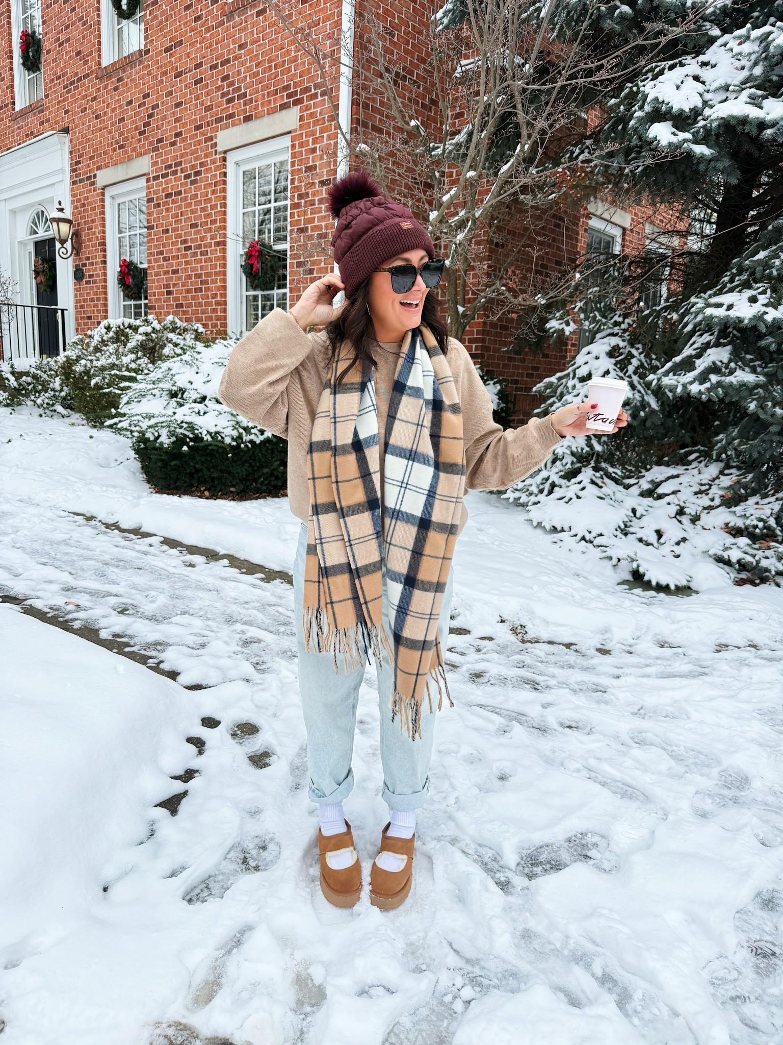 • large sweater 
• size 6 denim
• Uggs true to size 

#LTKootd #LTKselfcare #LTKFindsUnder50