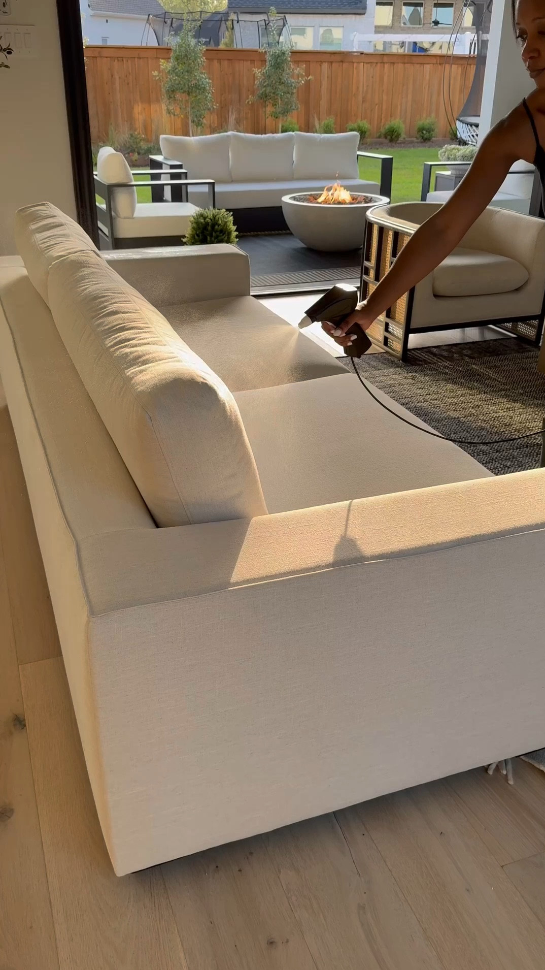 This eco friendly fabric protector creates a barrier between your fabric and liquids! 🎉 The best way to keep those liquids from seeping into your upholstery! 😊 …. Can be used on rugs and carpets too! 🥳

It comes in a spray bottle option as well… However for larger furniture pieces, I recommend getting the continuous sprayer 😊#LTKVideo 

#LTKHome #LTKStyleTip