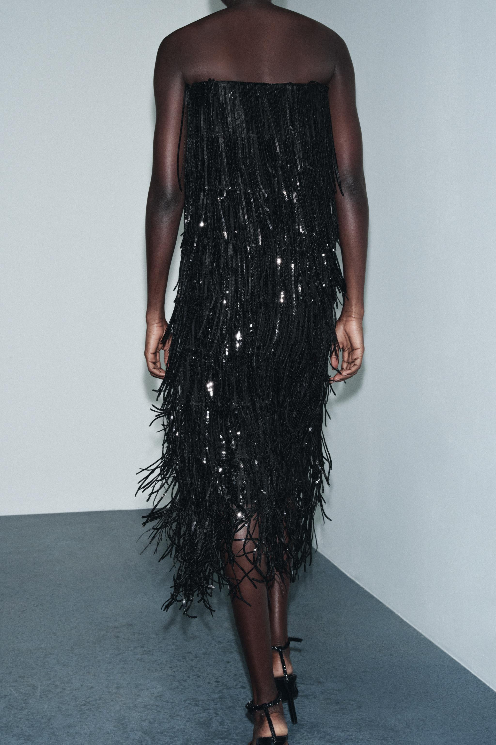 SEQUIN FRINGE DRESS ZW COLLECTION LIMITED EDITION | Zara US