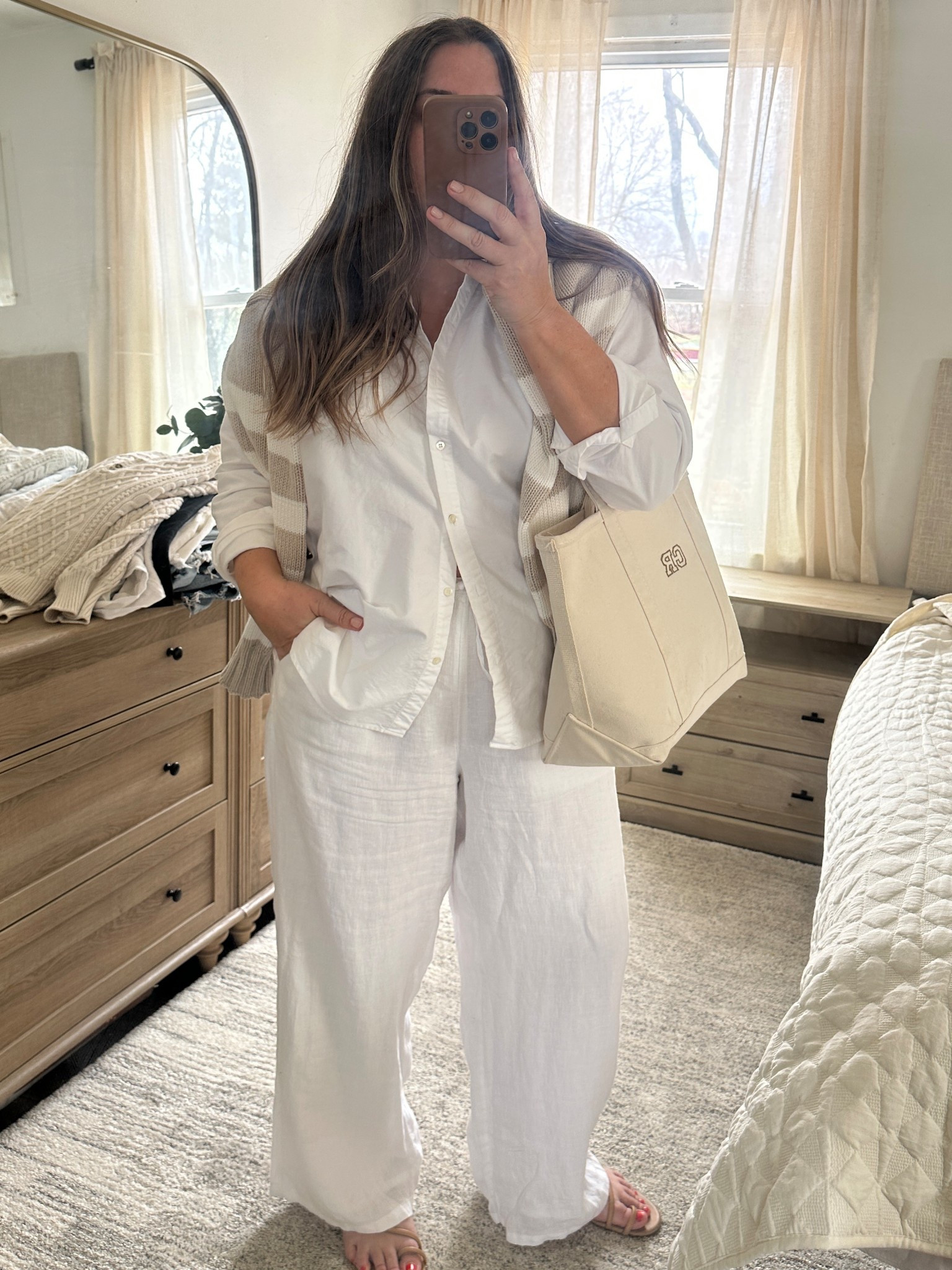 Max shirt: runs big- i am in the size 8/40

Lined linen white pants! Tts: im in classic length at5’3

Ludo sandals are my fave for every single outfit!!! 

#LTKSeasonal #LTKStyleTip #LTKPetite