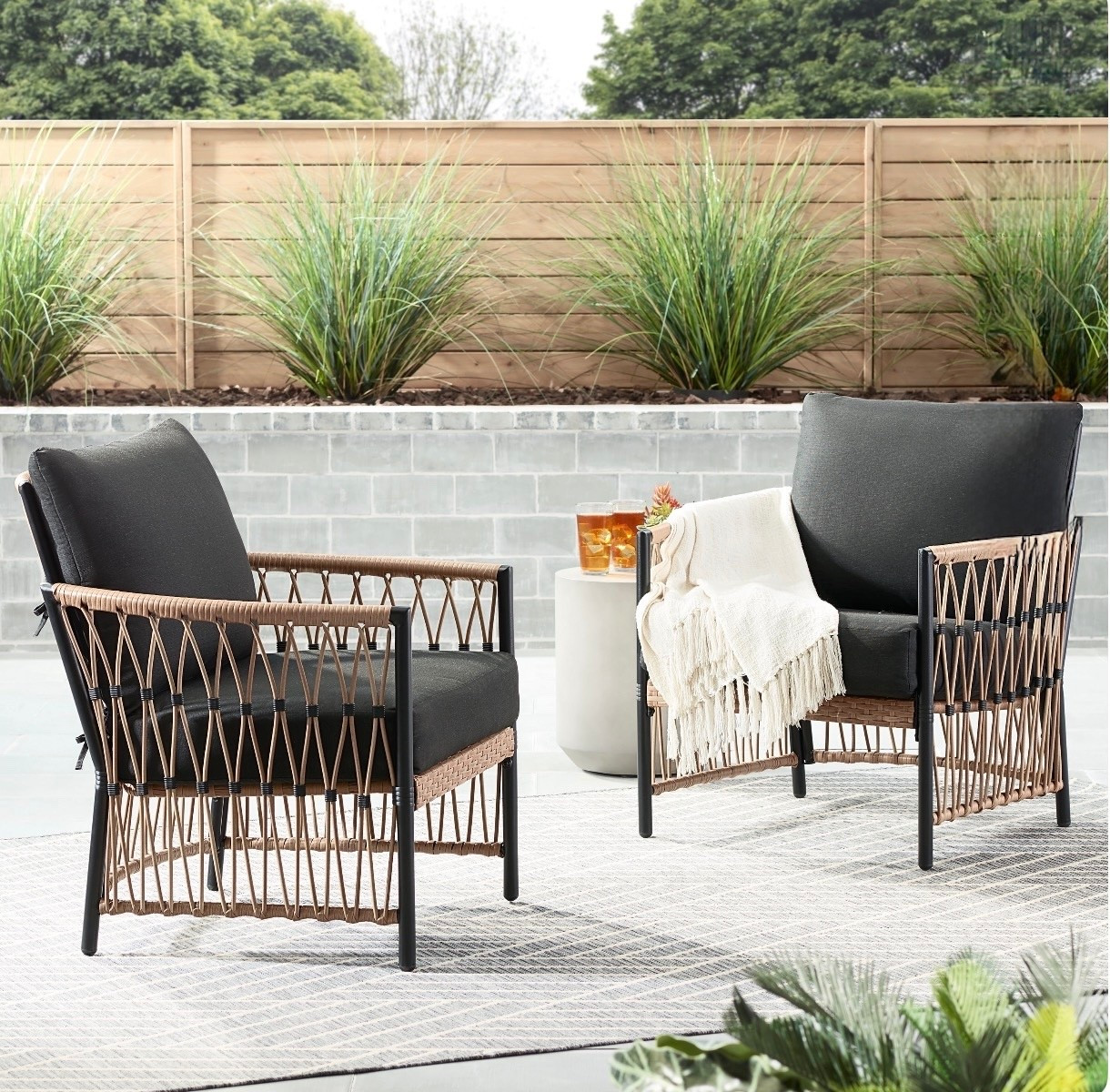 Better Homes & Gardens Lilah 2-Pack Outdoor Wicker Lounge Chairs.

Transform your outdoor space with the Better Homes & Gardens Lilah 2-Pack Outdoor Wicker Lounge Chairs. These chairs feature a stylish wicker design and plush, weather-resistant cushions for comfort.

#outdoorfurniture #patio



#LTKHome