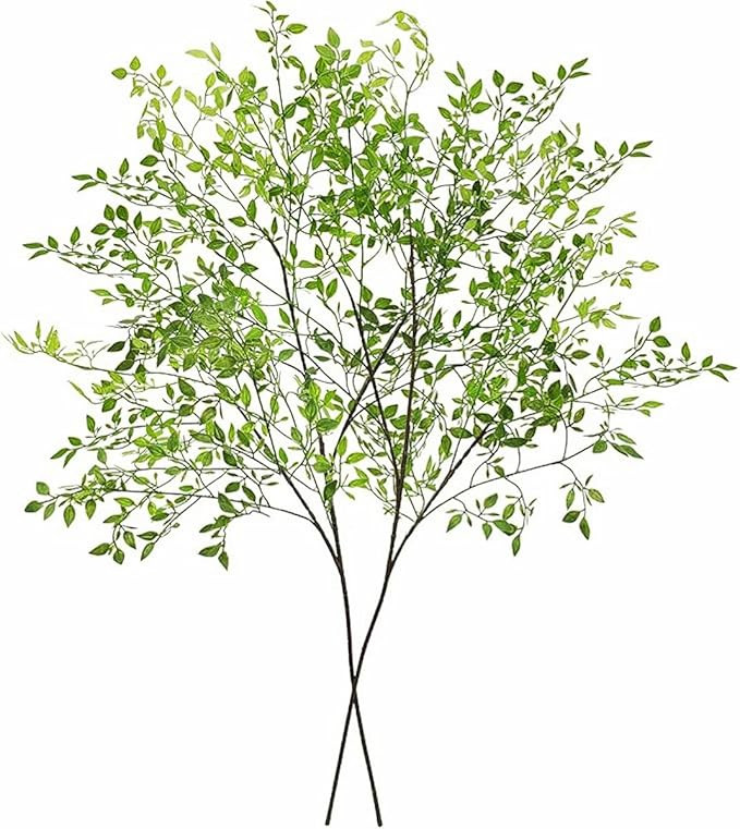 2 Pcs Artificial Plants,Faux Greenery Stems, 43" Artificial Branches for Vase,Artificial Plants I... | Amazon (US)