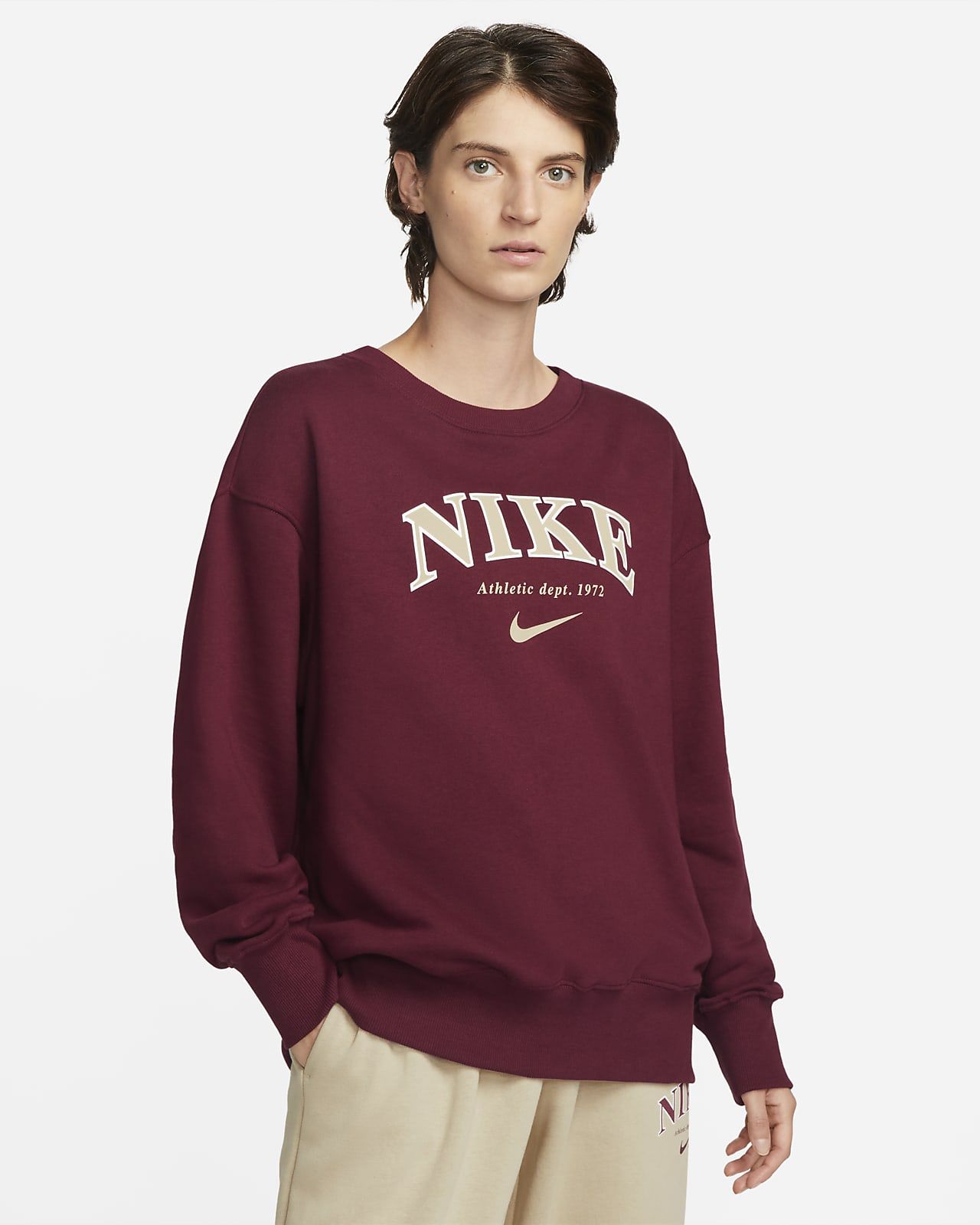 Women's Oversized Crew-Neck Sweatshirt | Nike (CA)