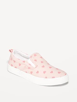 Printed Canvas Slip-On Sneakers for Girls | Old Navy (US)