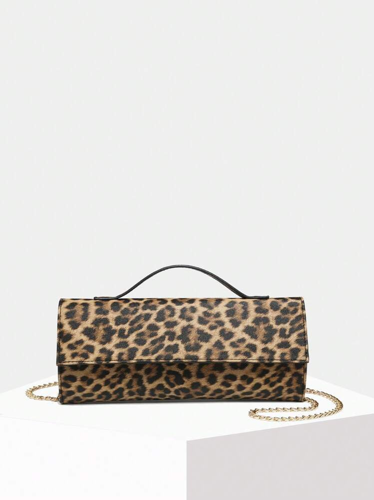 Leopard Top Handle Bag | SHEIN