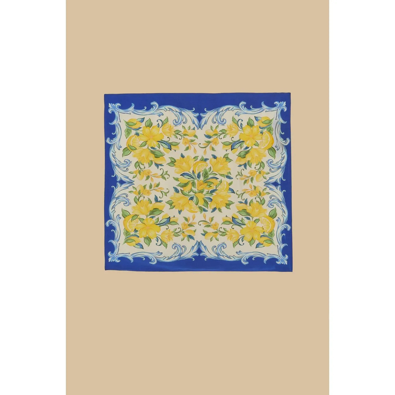 Lenço Estampado Sicília - Sicilia Lenco Amarelo Java - U | Farm Rio (BR)
