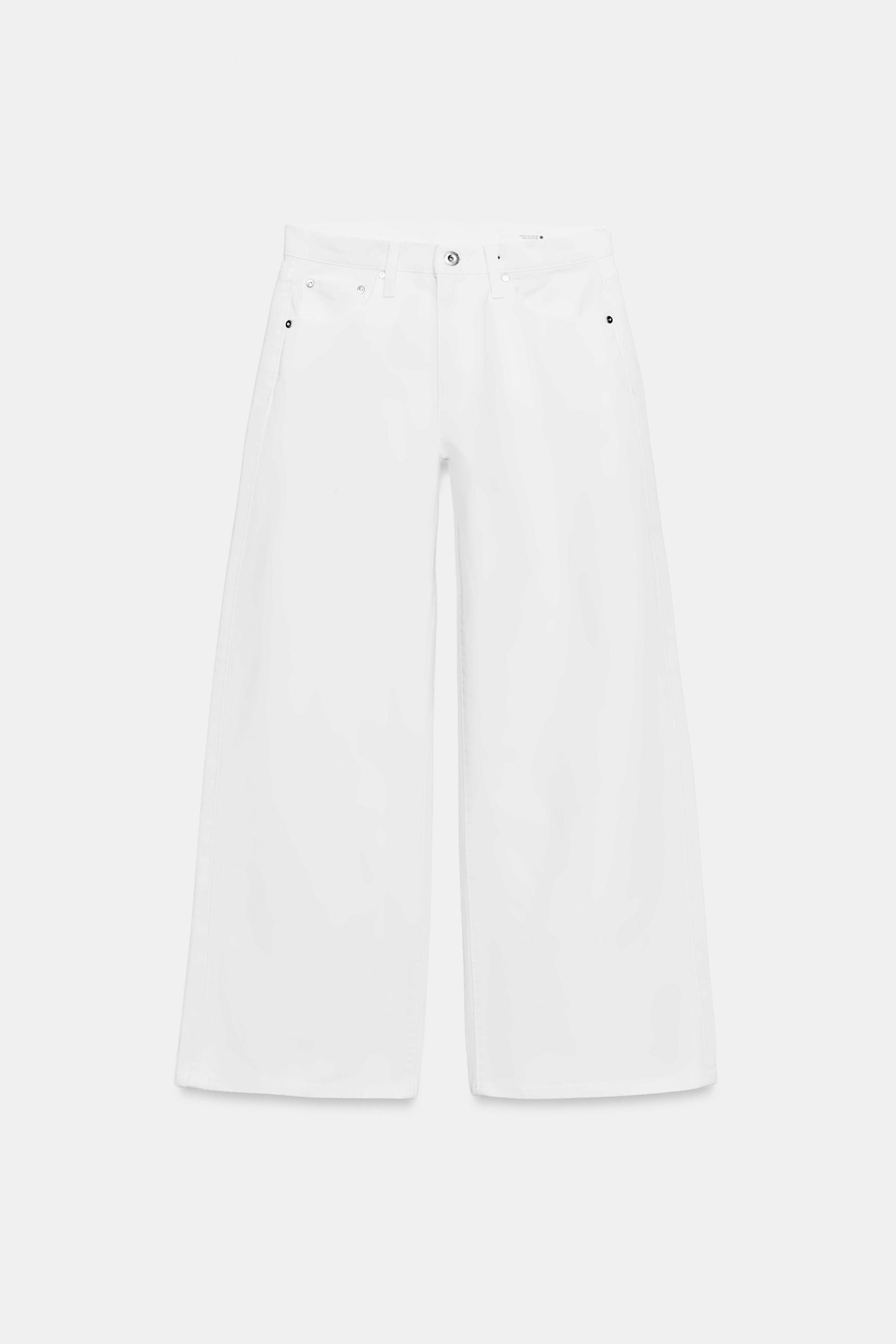 ZW COLLECTION WIDE LEG LOW RISE JEANS | Zara US