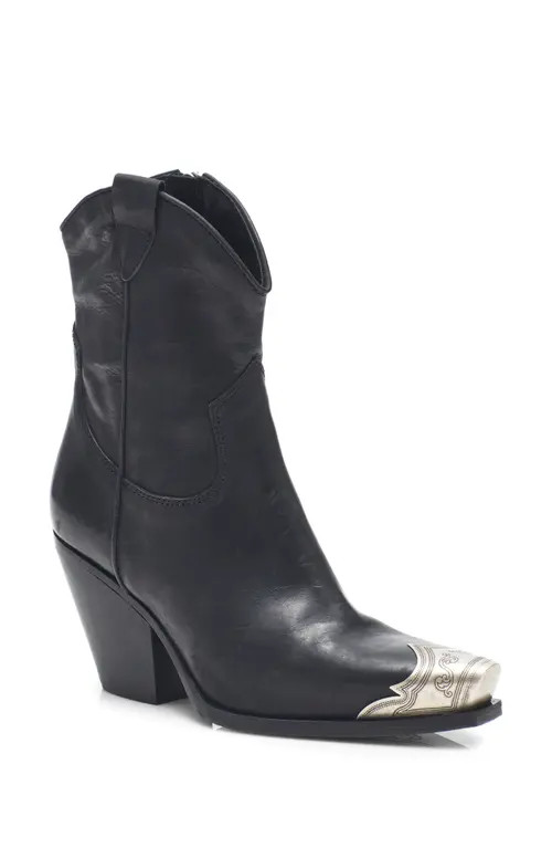 Free People Brayden Western Boot in Black at Nordstrom, Size 36.5 | Nordstrom