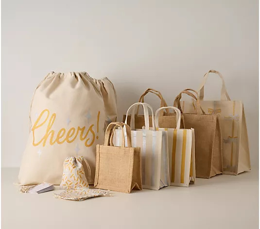 Kringle Express 36pc Reusable Gift Bags & Tags Set - QVC.com | QVC