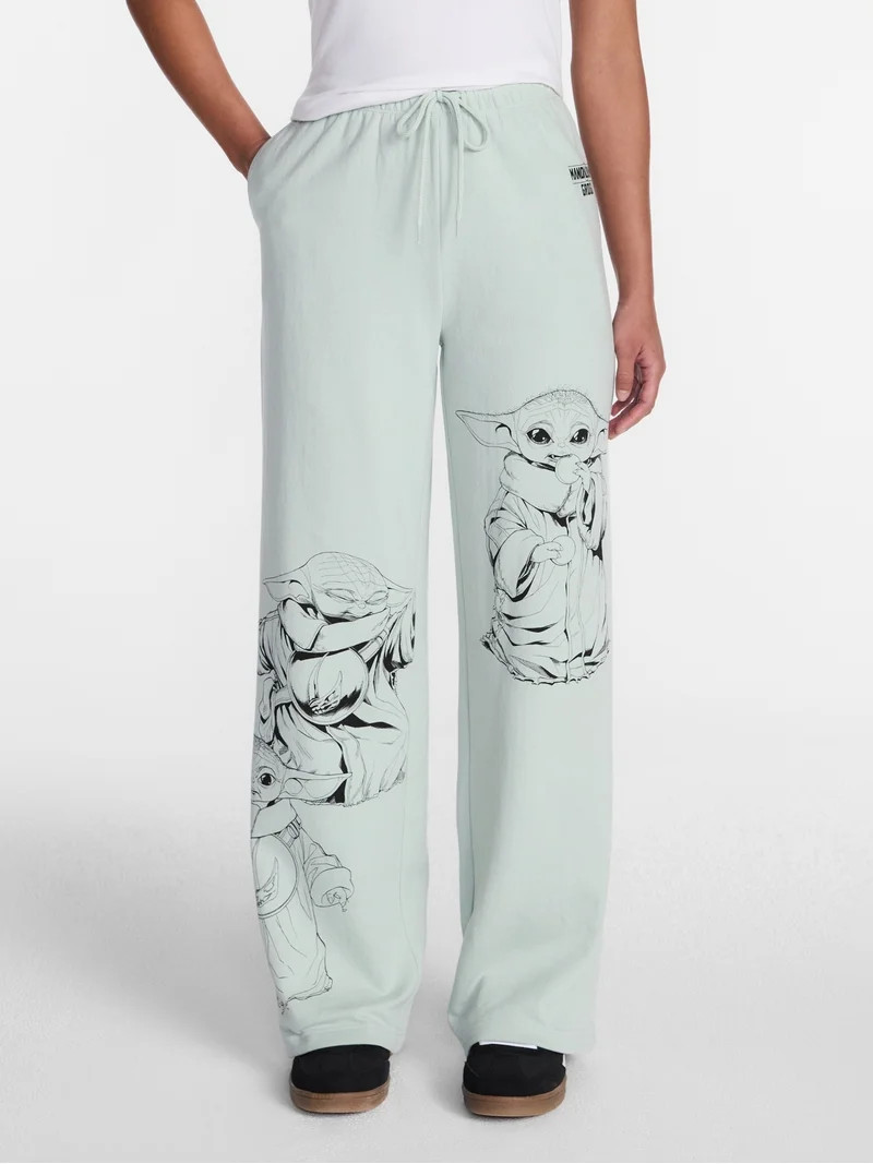 The Mandalorian Grogu Women's Graphic Jogger Pants, Sizes XXS-XXL | Walmart (US)