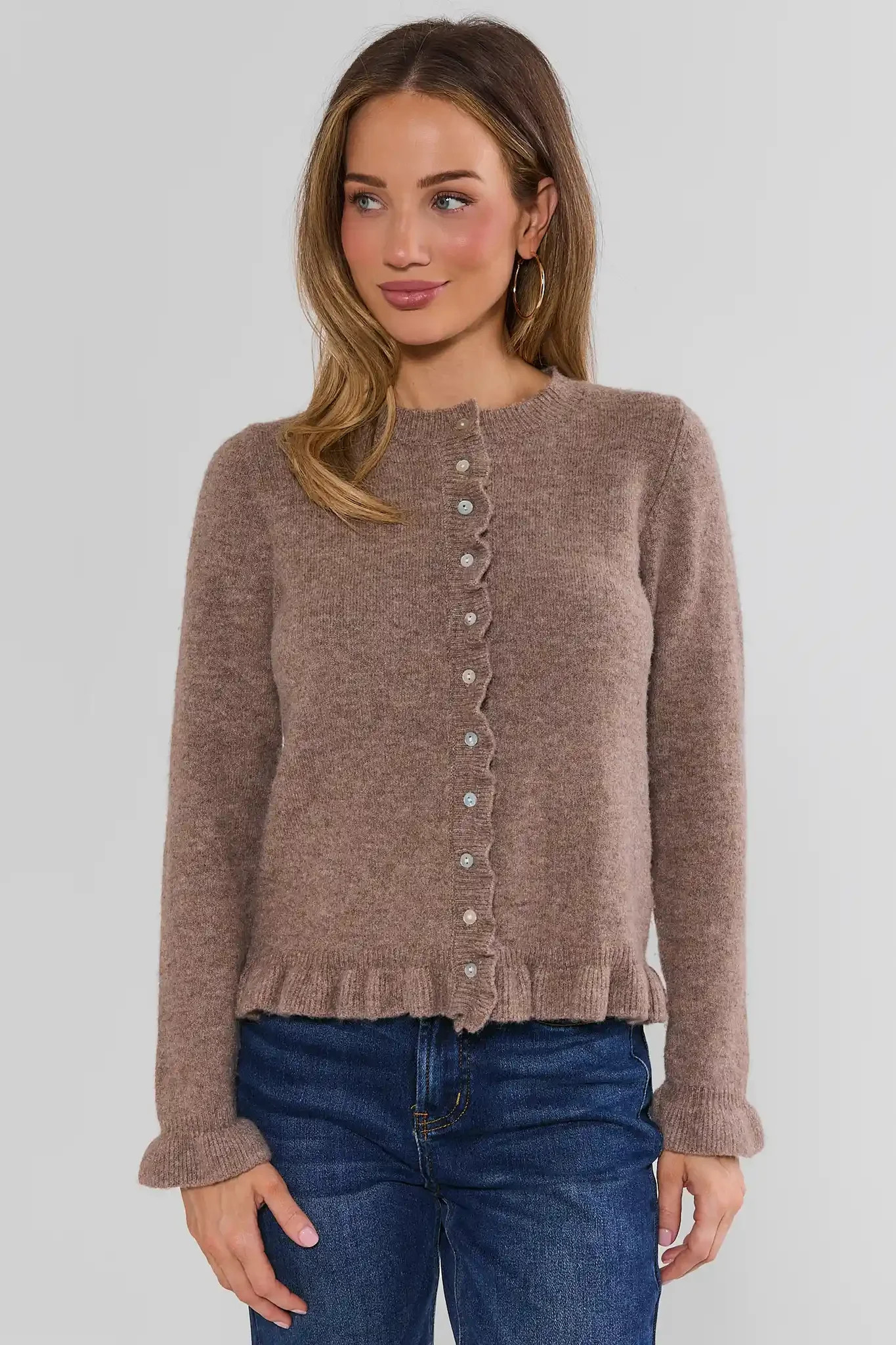 Jamie Brown Scalloped Cardigan | Avara