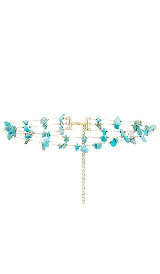 petit moments Murtal Necklace in Teal. | Revolve Clothing (Global)
