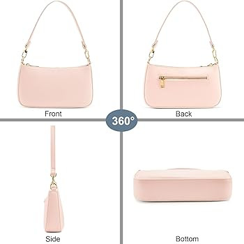 NIUEIMEE ZHOU Shoulder Bag for Women Retro Vegan Leather Classic Clutch Tote HandBags Purses with... | Amazon (US)