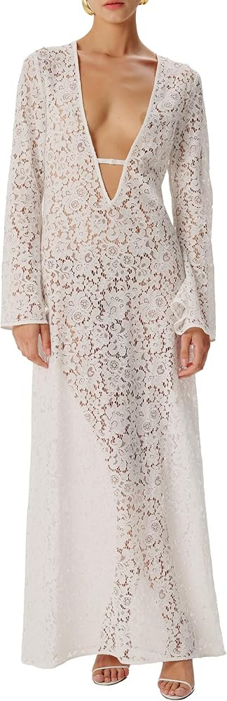 Ronny Kobo Women's Landon Lace Maxi Dress | Amazon (US)