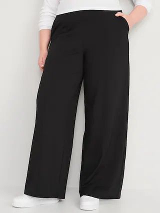 High-Waisted PowerSoft Wide-Leg Pants for Women | Old Navy (CA)