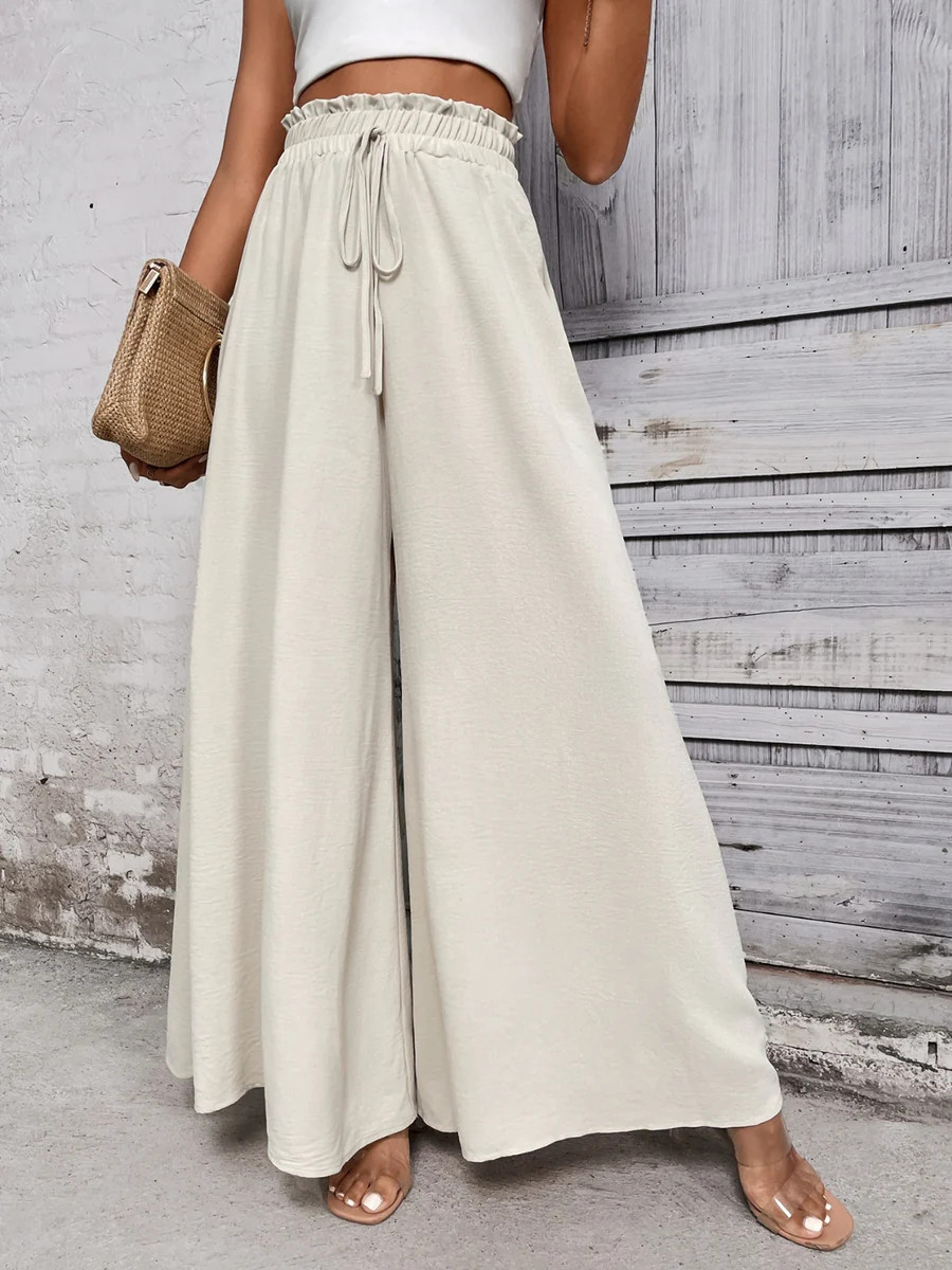 Tied High Waist Wide Leg Pants | Charming Charlie