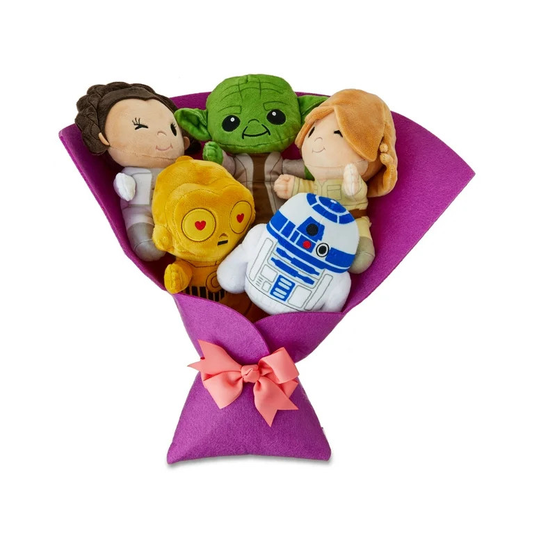 Star Wars™ Large Plush Valentine’s Bouquet with Luke Skywalker, Princess Leia, Yoda, C-3PO, R... | Walmart (US)