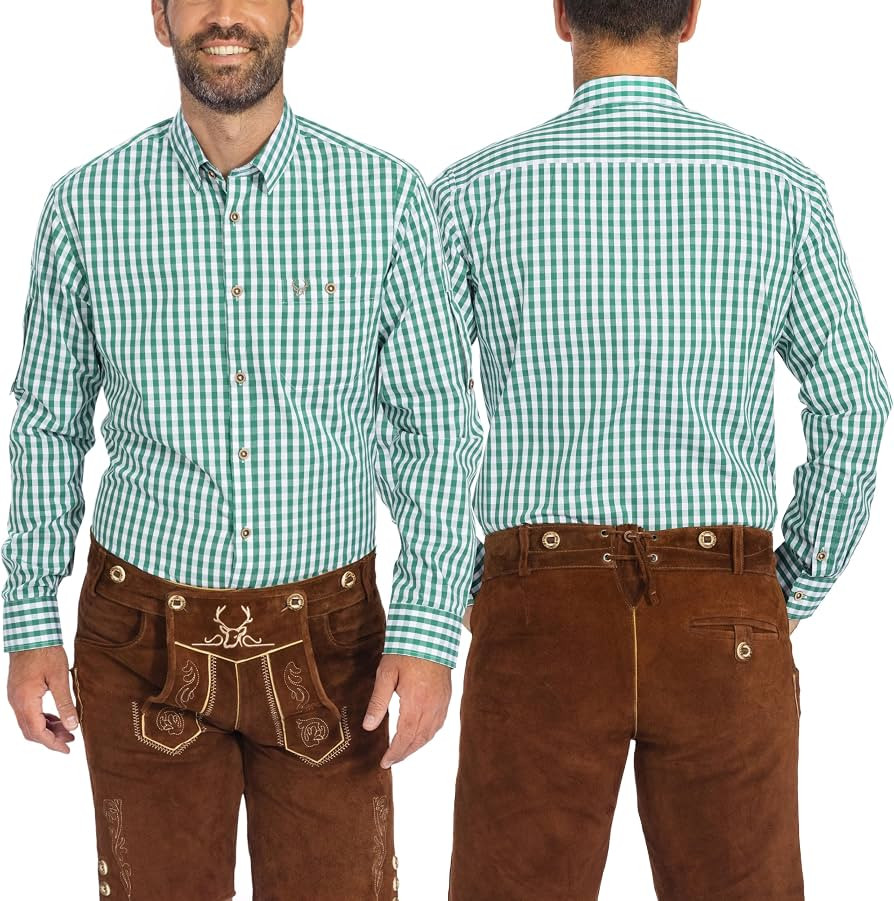 BAVARIA TRACHTEN German Oktoberfest Shirts for Men - Authentic German Lederhosen Shirt Men - Orig... | Amazon (US)