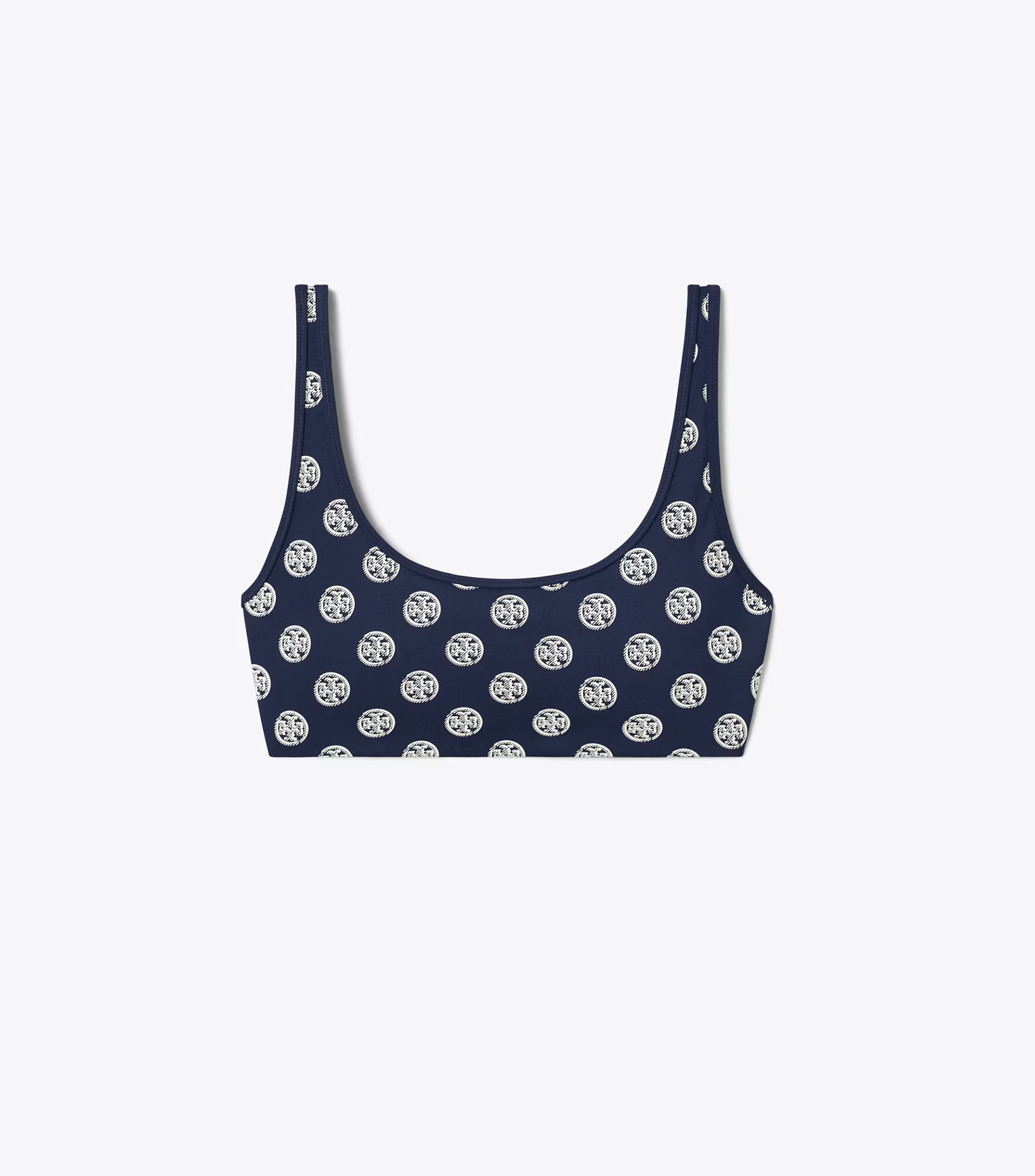 T MONOGRAM COMPRESSION SCOOP-NECK BRA | Tory Burch (US)