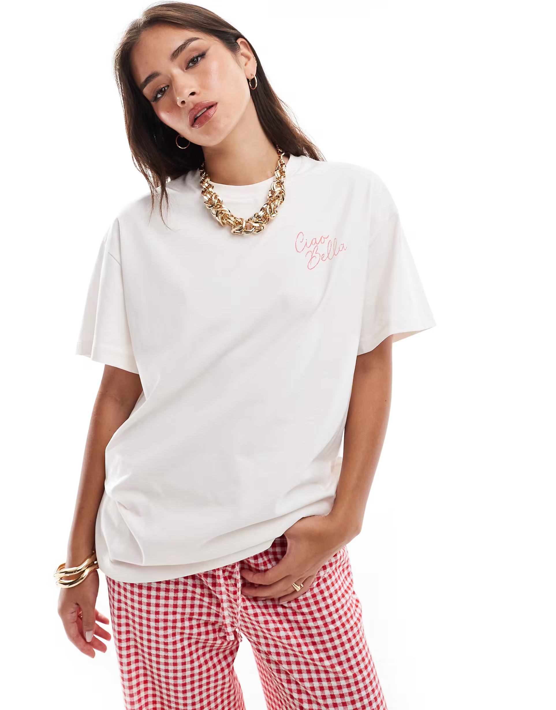 Miss Selfridge Oversized Portofino Postcard Tee | ASOS (Global)