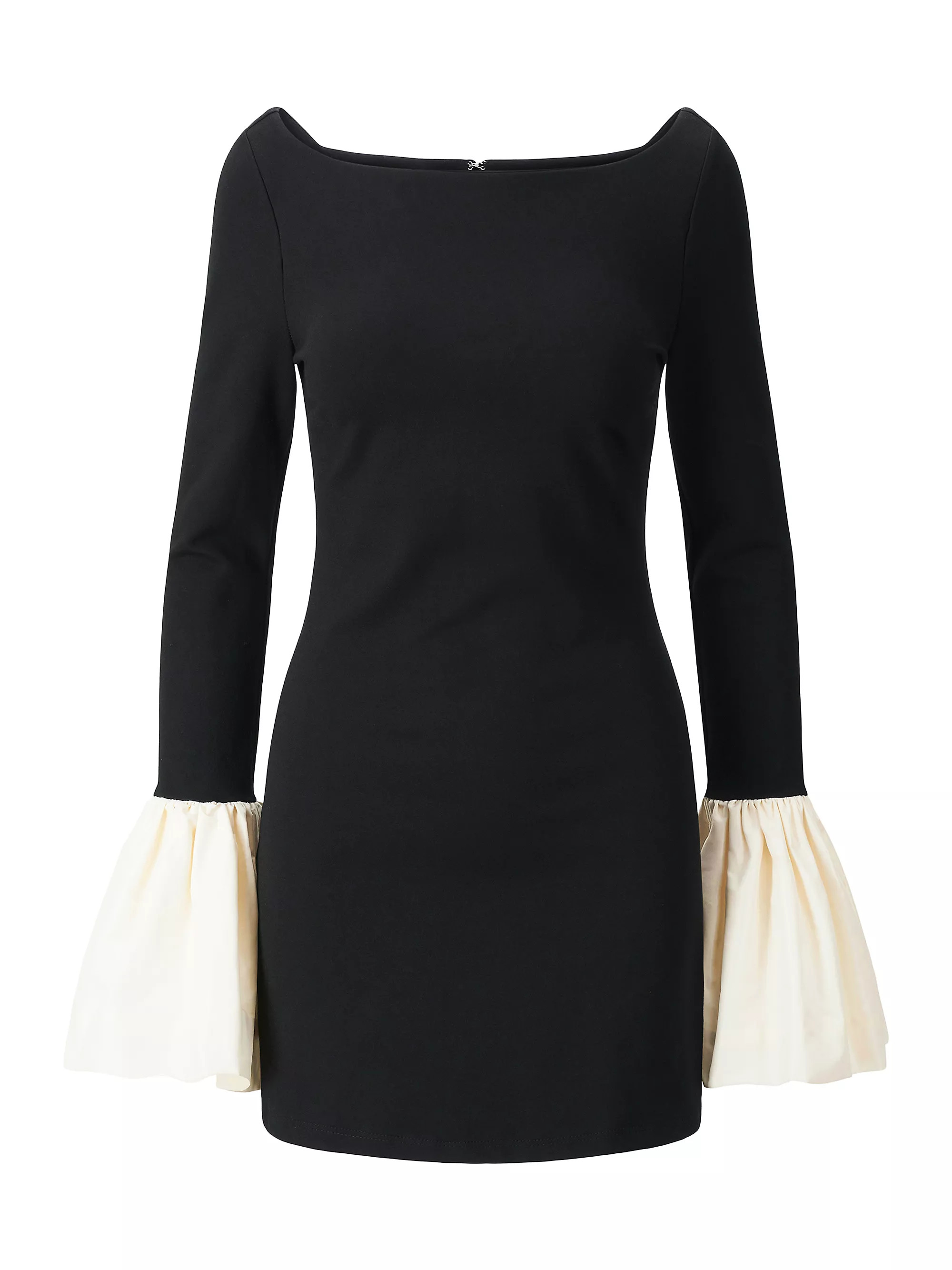 BEST SELLERStaudHawthorne Two-Tone Bell-Sleeve Minidress | Saks Fifth Avenue