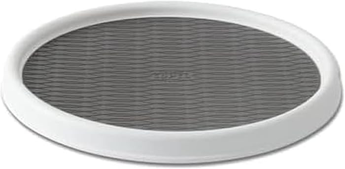 Copco Basics Non-Skid Pantry Cabinet Lazy Susan Turntable, 12-Inch, White/Gray, 1 Count (Pack of ... | Amazon (US)