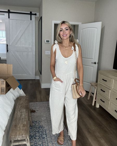Linen jumpsuit from Amazon perfect weekend, outfit, brunch outfit, Amazon fashion, casual, chic outfit, wearing size small

#LTKFindsUnder50 #LTKStyleTip #LTKVideo