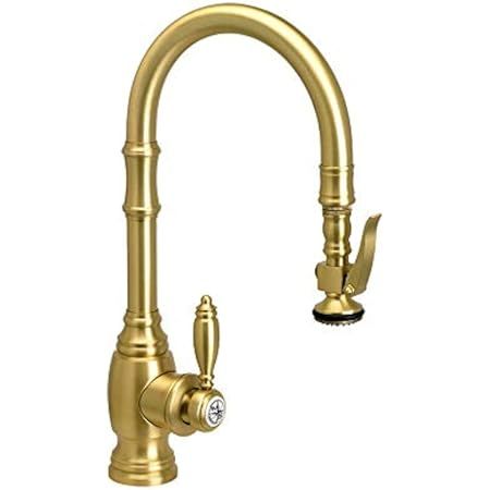 Waterstone 5600-SG Traditional Standard Reach PLP Pulldown Faucet Satin Gold | Amazon (US)
