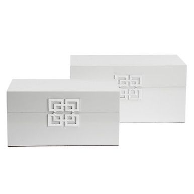 Ming White Boxes | Unique & Chic Storage | Z Gallerie | Z Gallerie
