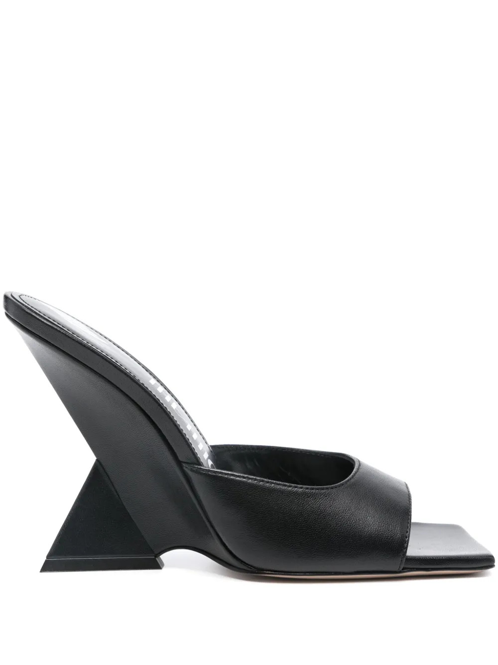 The Attico Cheope 105mm Leather Mules - Farfetch | Farfetch Global